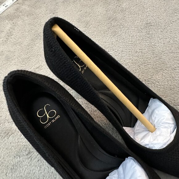 New Cosy Island SoftBounce Pointed Toe Stiletto Heels Shoes 6 Black - Picture 3 of 6